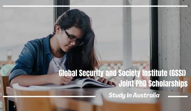 Global Security and Society Institute (GSSI) Joint PhD Scholarships, Australia